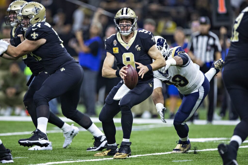 New orleans saints vs los angeles rams match player stats